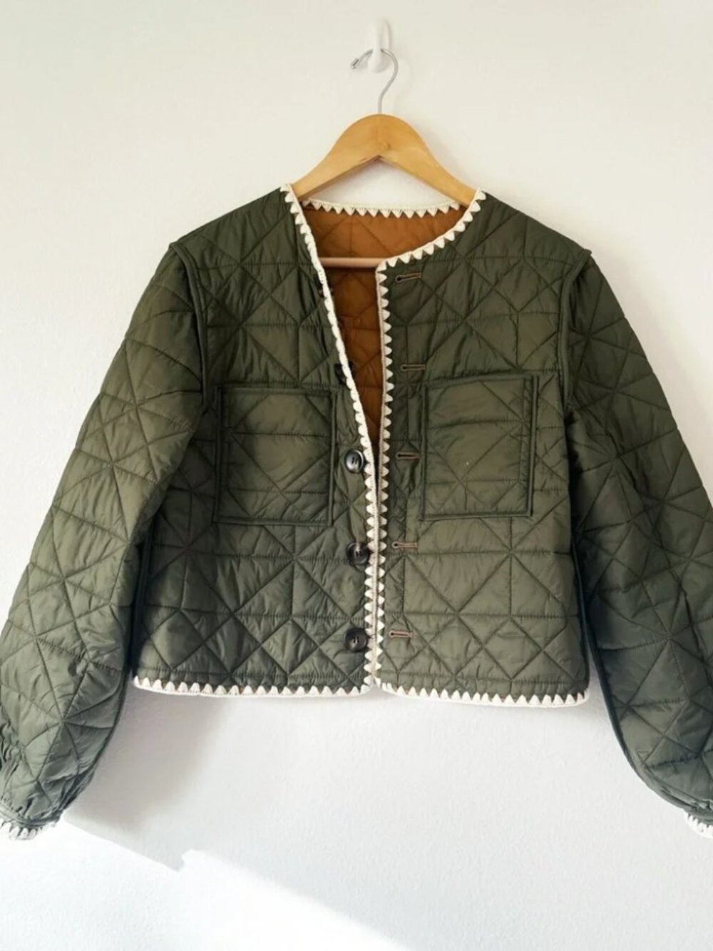 Joie Whipstitch Quilted Reversible Jacket Small - Picture 4 of 5